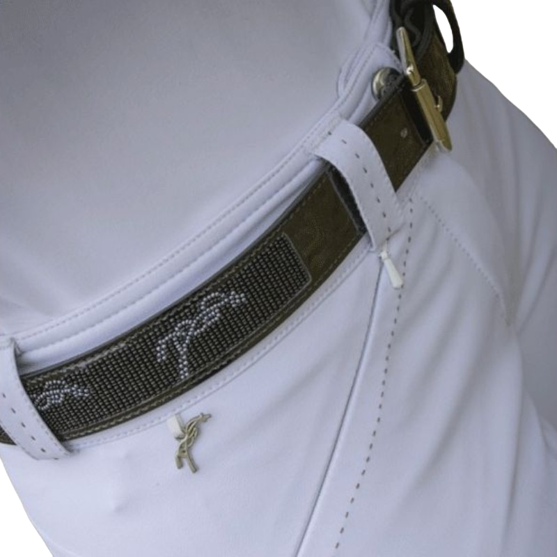 Pénélope - Ceinture femme Pearlog noir/ gris | - Ohlala