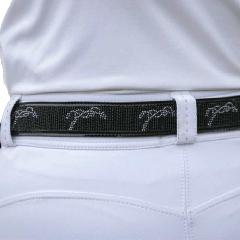 Pénélope - Ceinture femme Pearlog noir/ gris | - Ohlala