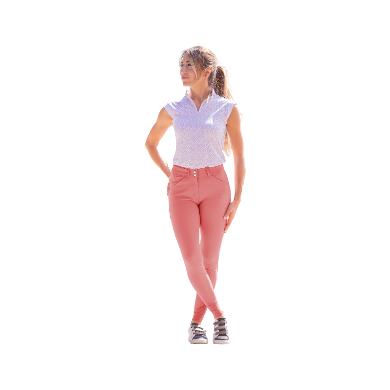 Pénélope - Pantalon d'équitation femme Élégance vieux rose