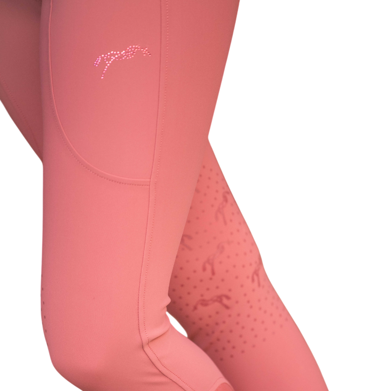 Pénélope - Pantalon d'équitation femme Sybille vieux rose