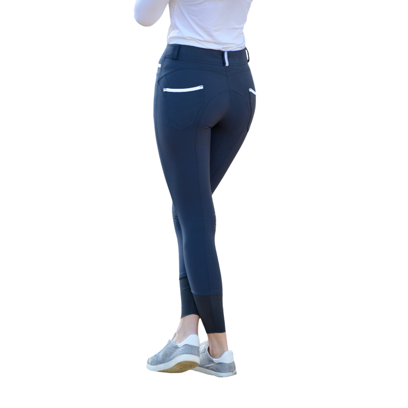 Pénélope - Pantalon d'équitation femme Fun Pushup full seat marine | - Ohlala