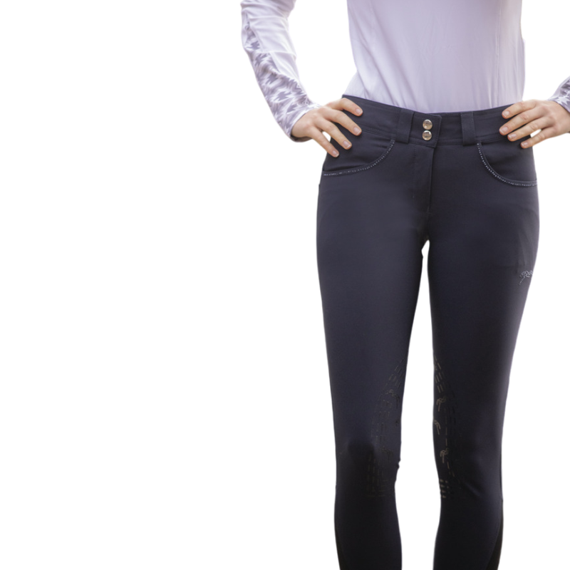 Pénélope - Pantalon d'équitation femme Fun Stone marine | - Ohlala
