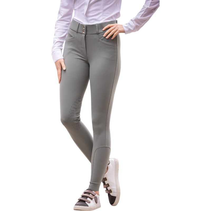 Pénélope - Pantalon d'équitation femme Majestic vert sauge | - Ohlala