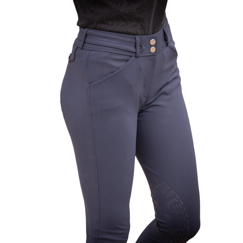 Pénélope - Pantalon d'équitation femme Élégance marine | - Ohlala