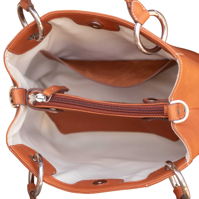 Pénélope - Sac à main Zabel cognac | - Ohlala