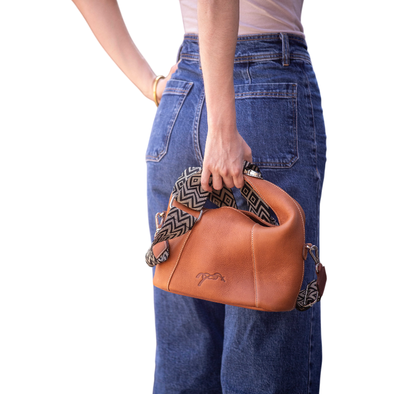 Pénélope - Sac à main Agathe cognac | - Ohlala