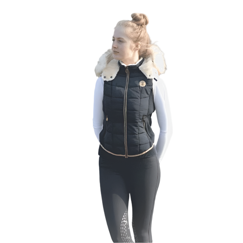 Pénélope - Doudoune sans manches Roger marine | - Ohlala