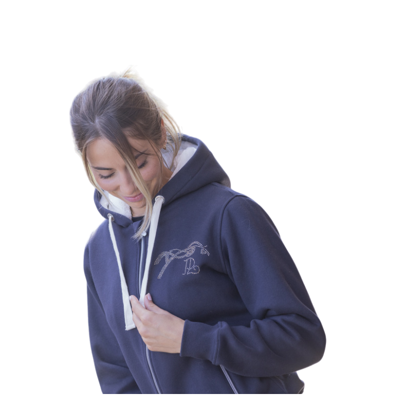 Pénélope - Sweat Tressy femme marine | - Ohlala