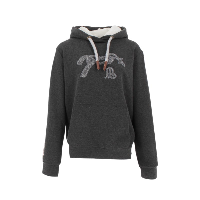 Pénélope - Sweat à capuche Kathya gris foncé | - Ohlala