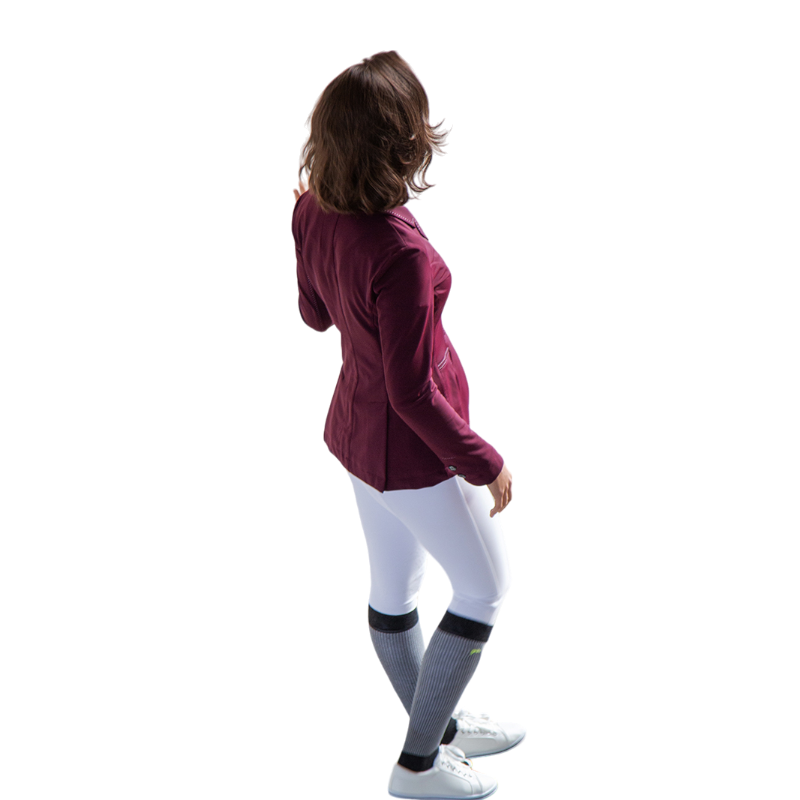 Pénélope - Veste de concours femme Paris Air soft prune | - Ohlala
