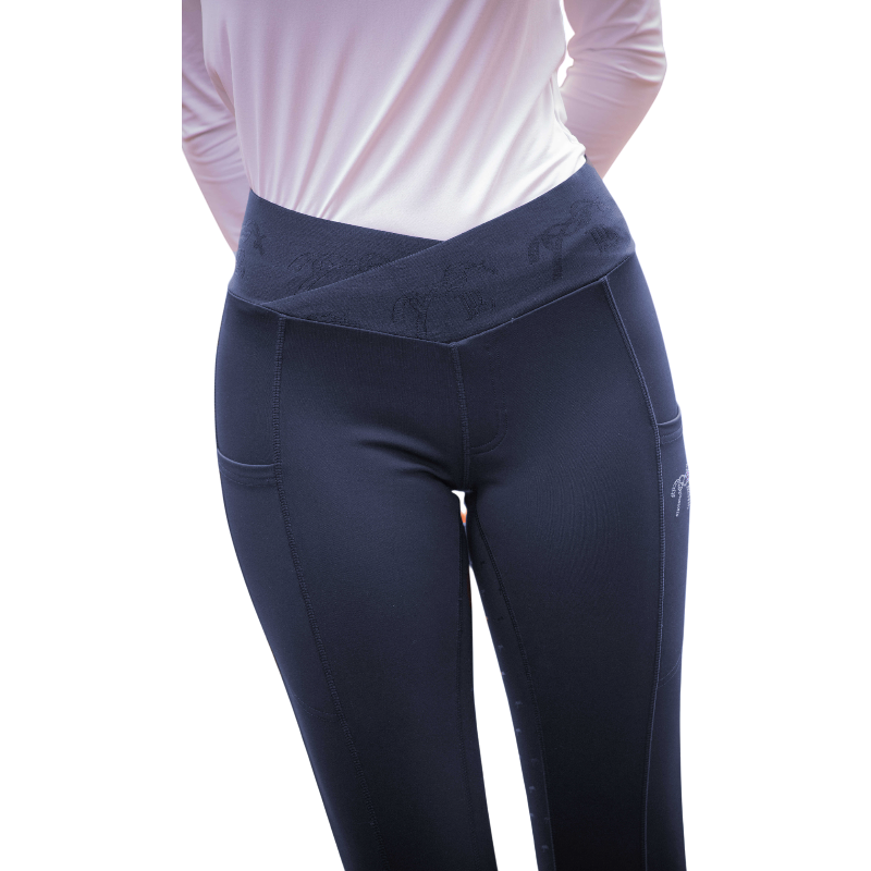 Pénélope - Legging d'équitation femme Anaé marine