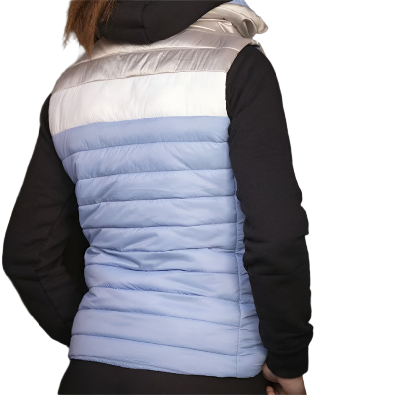 Pénélope - Doudoune femme Camelia bleu artic | - Ohlala