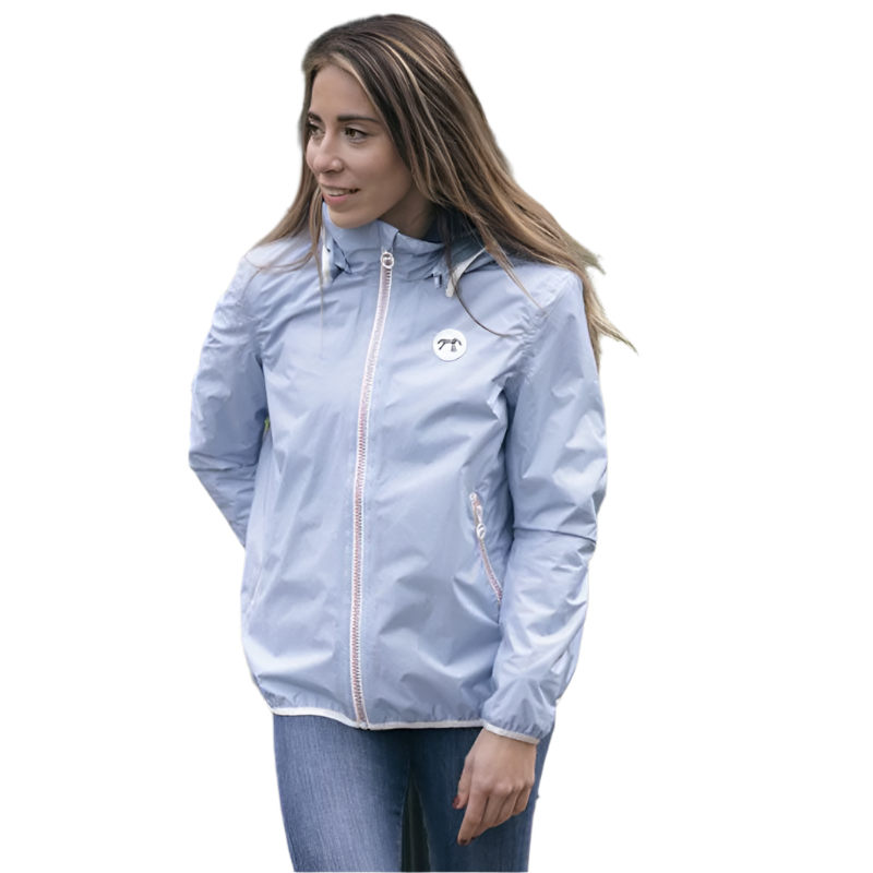 Pénélope - Imperméable femme Rainshort bleu artic | - Ohlala