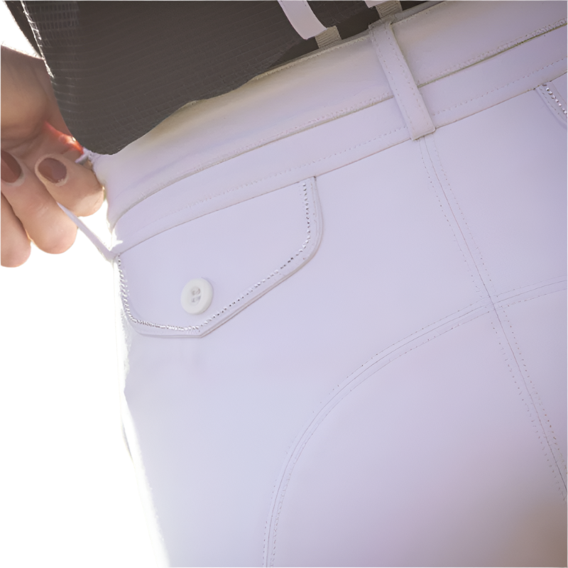 Pénélope - Pantalon d'équitation femme Élégance blanc | - Ohlala