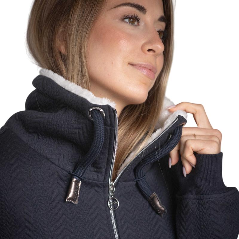 Pénélope - Sweat zippé femme Laponia marine