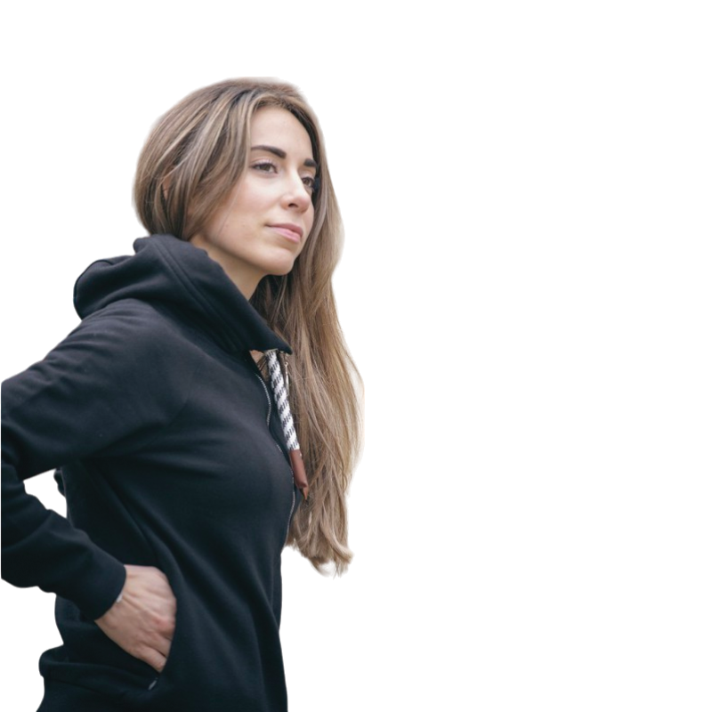 Pénélope - Sweat zippé Comète noir | - Ohlala