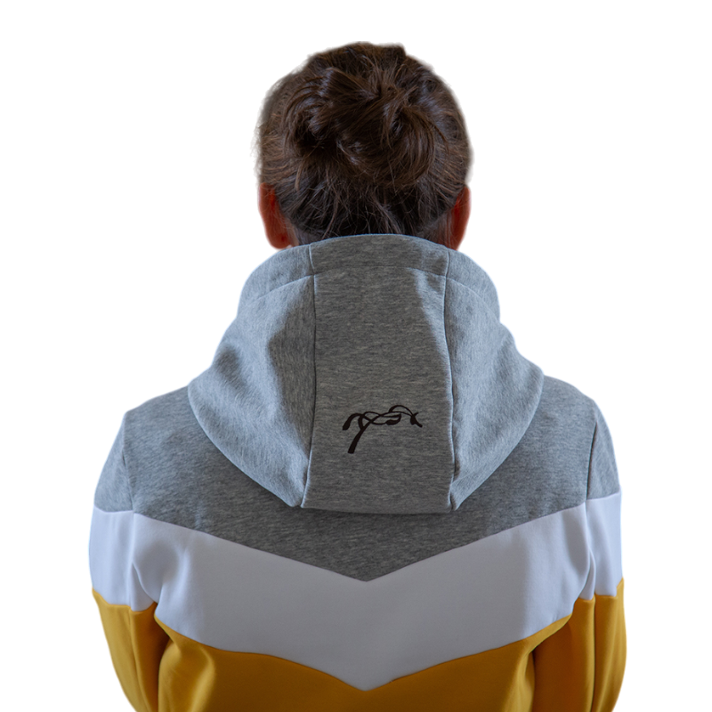 Pénélope - Sweat Artémis jaune/ blanc/ gris | - Ohlala