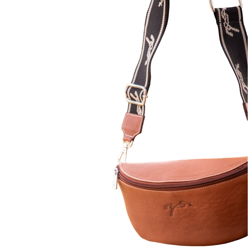 Pénélope - Sac banane Smile Cognac