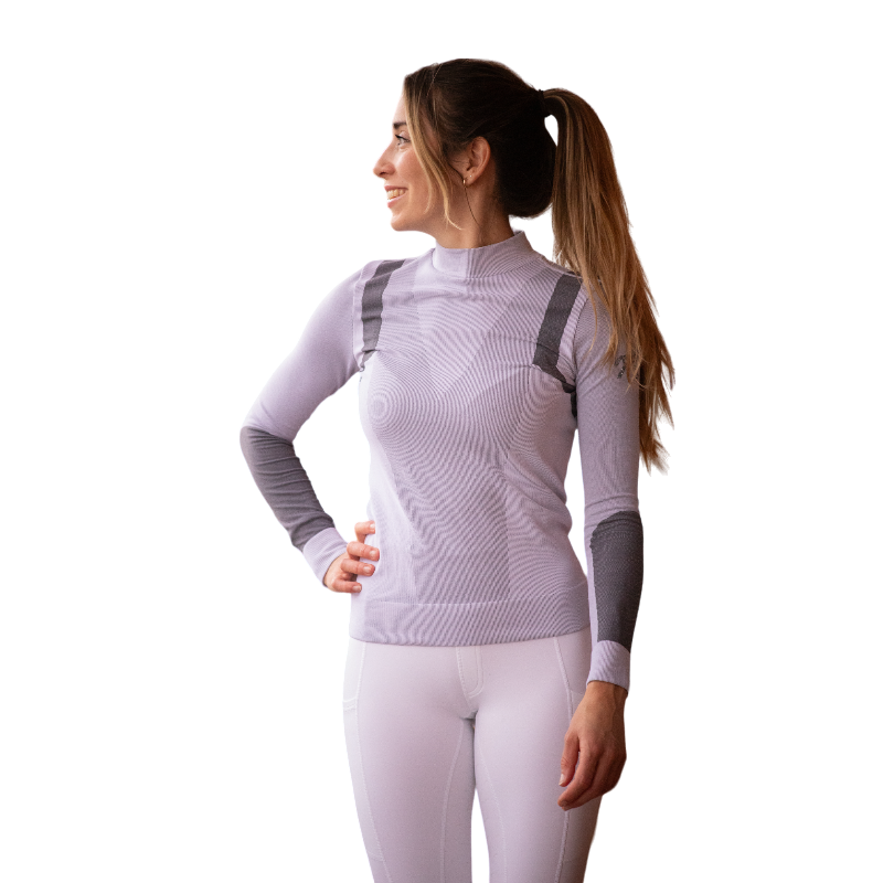 Pénélope - T-Shirt Warm Up manches longues gris | - Ohlala