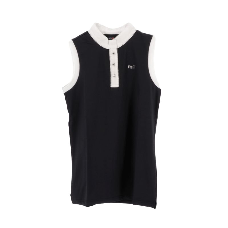 Flags & Cup - Polo sans manches Candiba femme noir | - Ohlala