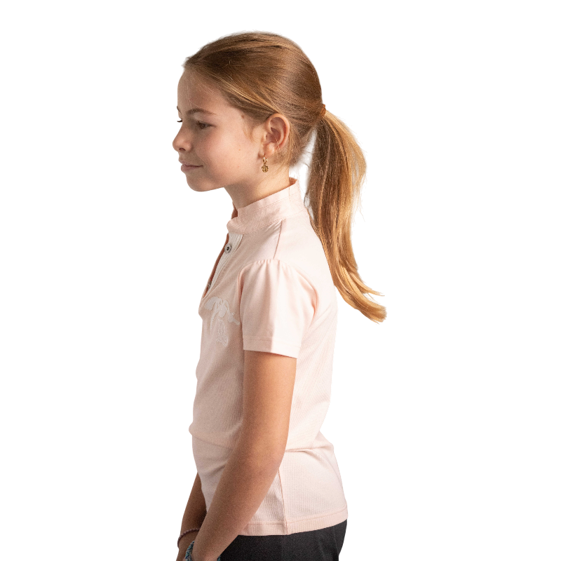 Eden by Pénélope - Polo manches courtes enfant Victorine nude | - Ohlala