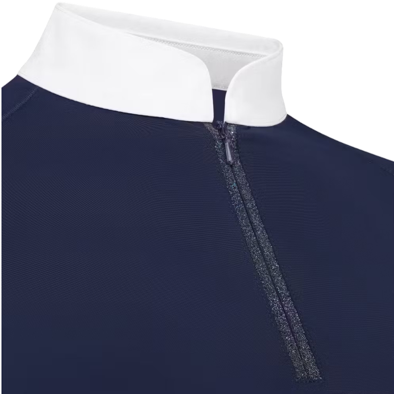 Kentucky Horsewear - Dames wedstrijdpoloshirt met korte mouwen Classic marine