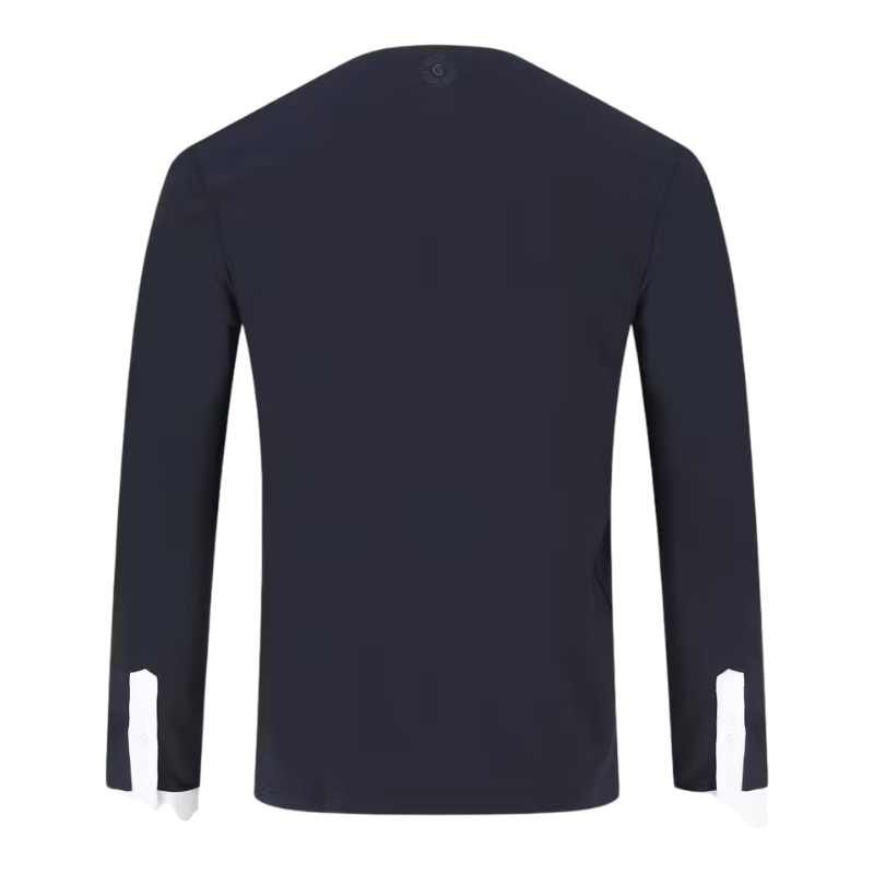 Kentucky Horsewear - Wedstrijdpoloshirt met lange mouwen voor heren Classic marine