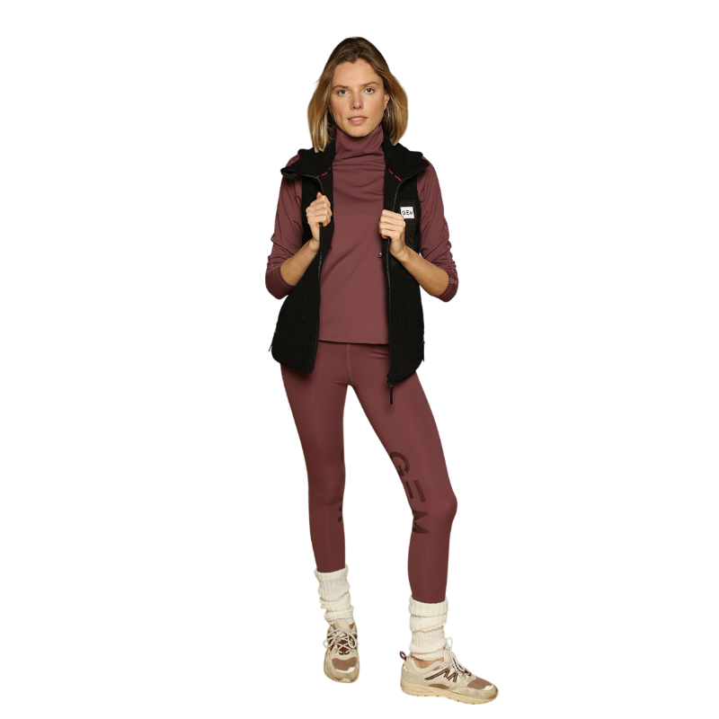 GEM - Polo manches longues femme Chichi lie de vin | - Ohlala