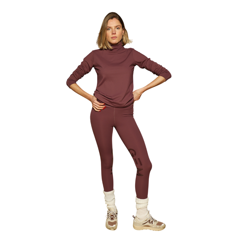 GEM - Polo manches longues femme Chichi lie de vin | - Ohlala