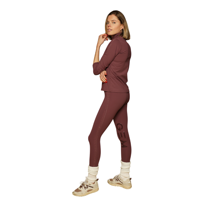 GEM - Polo manches longues femme Chichi lie de vin | - Ohlala