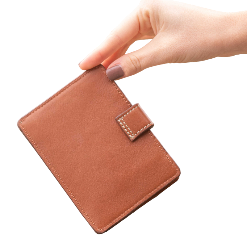 Pénélope - Porte-cartes Cartoon cognac | - Ohlala