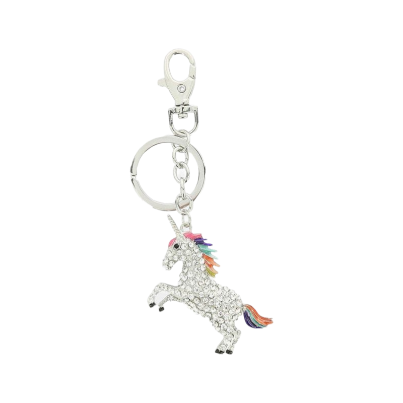 Equi-kids - Porte-clés lycorn argentée | - Ohlala