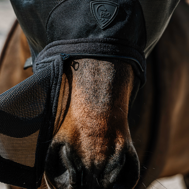 Pro Series - Zwarte anti-vlieg en UV-masker