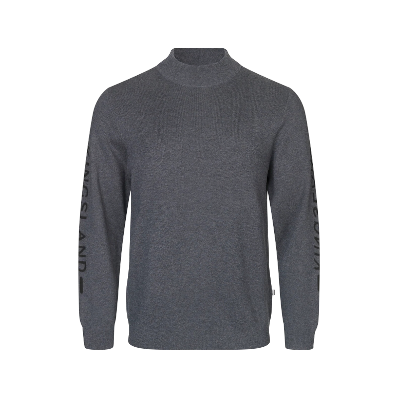 Kingsland - Men's knitted sweater KLVikko grey forged iron