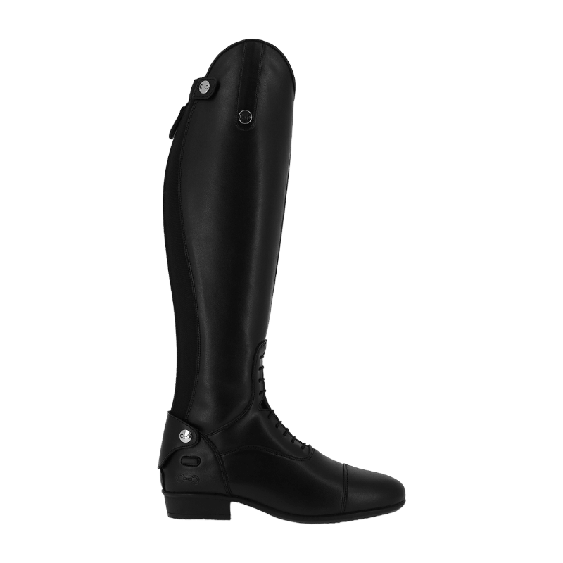 Riding World - Bottes d'équitation synthétiques à lacets noir | - Ohlala