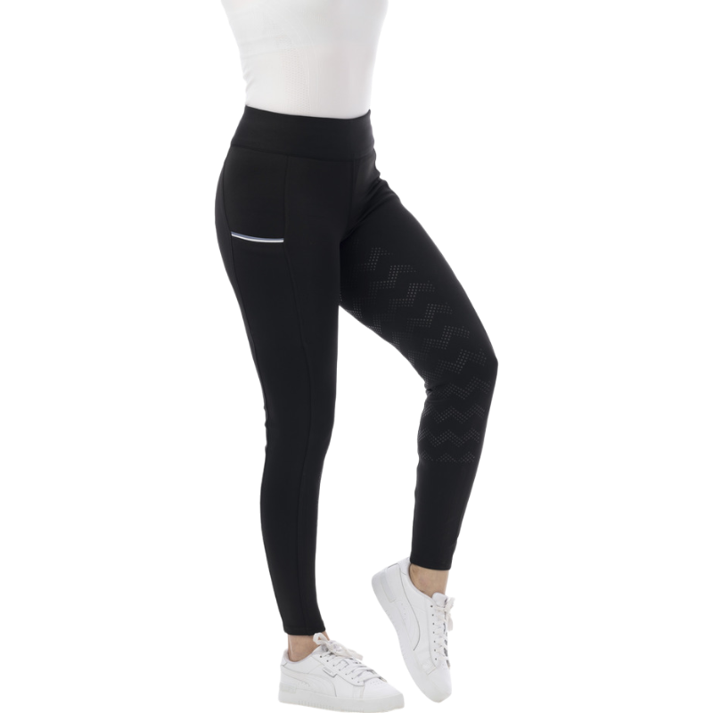 Riding World - Legging d'équitation enfant agadir noir | - Ohlala