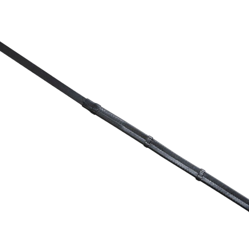 Eric Thomas - Rênes caoutchouc PP "PRO" noir | - Ohlala