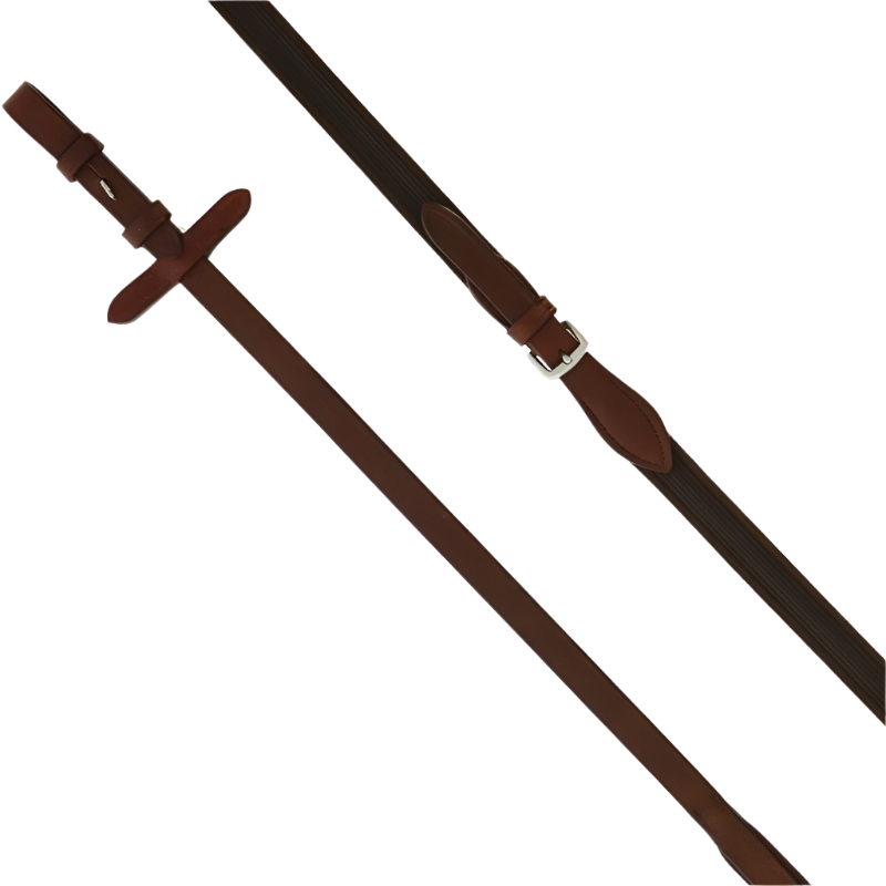 Norton - Rênes grip havane/brun | - Ohlala