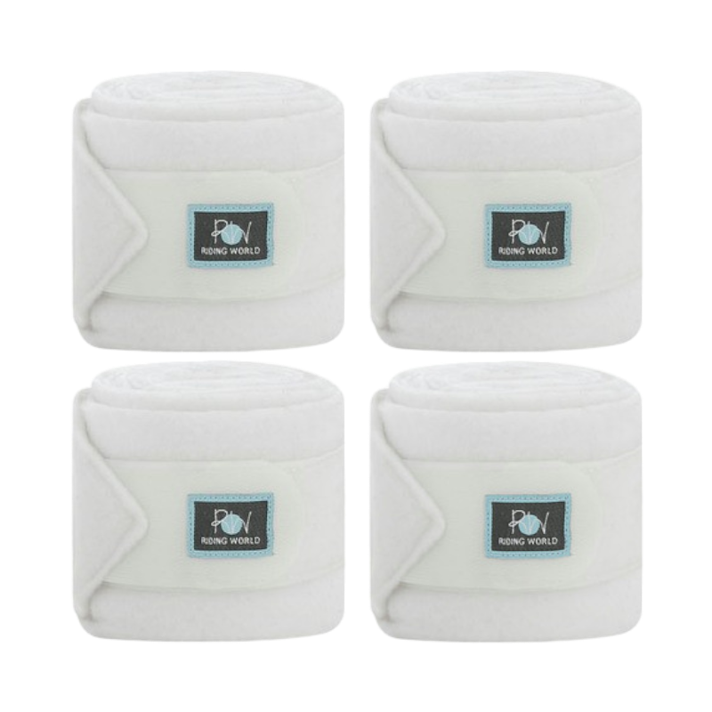 Riding World - Bandes de polo Eco blanc (x4) | - Ohlala