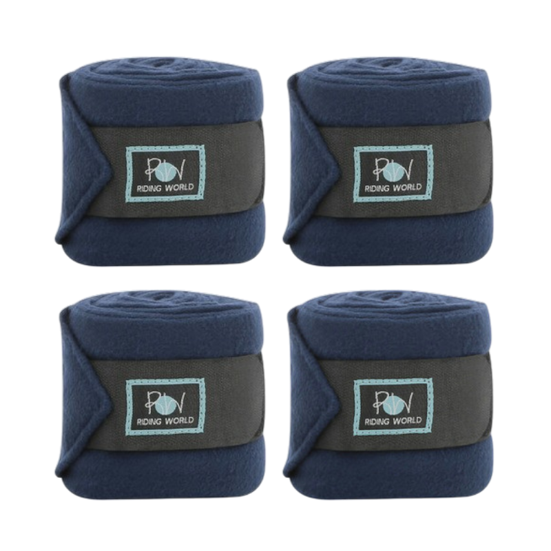 Riding World - Bandes de polo Eco marine (x4) | - Ohlala