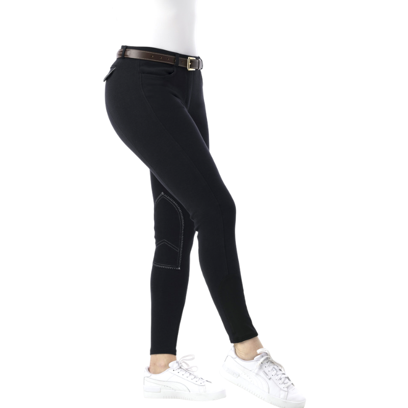 Riding World - Pantalon d'équitation enfant Alexandrie noir | - Ohlala