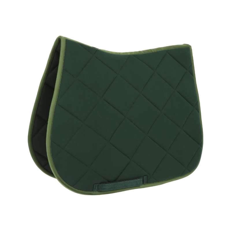 Riding World - Tapis de selle Essentiel vert foncé | - Ohlala