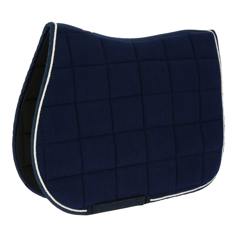 Riding World - Tapis de selle Corduroy marine | - Ohlala