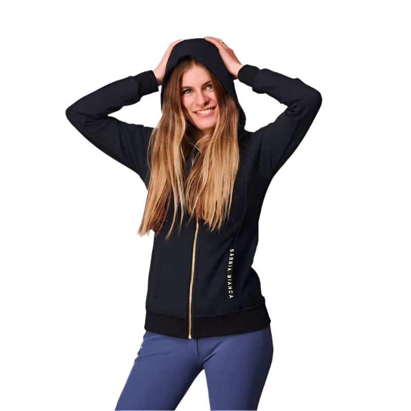 Sabbia Bianca - Veste softhsell femme Tina noir | - Ohlala