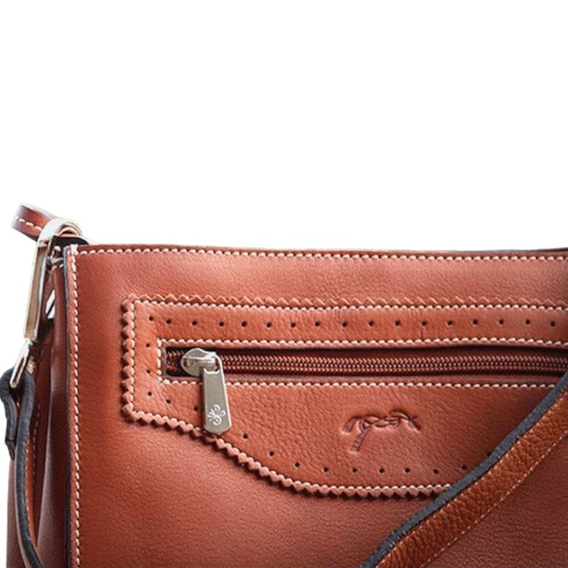Pénélope - Sac à main Clémentine Cognac | - Ohlala