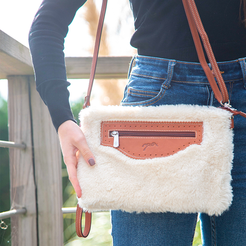 Pénélope - Sac pochette Emilie blanc