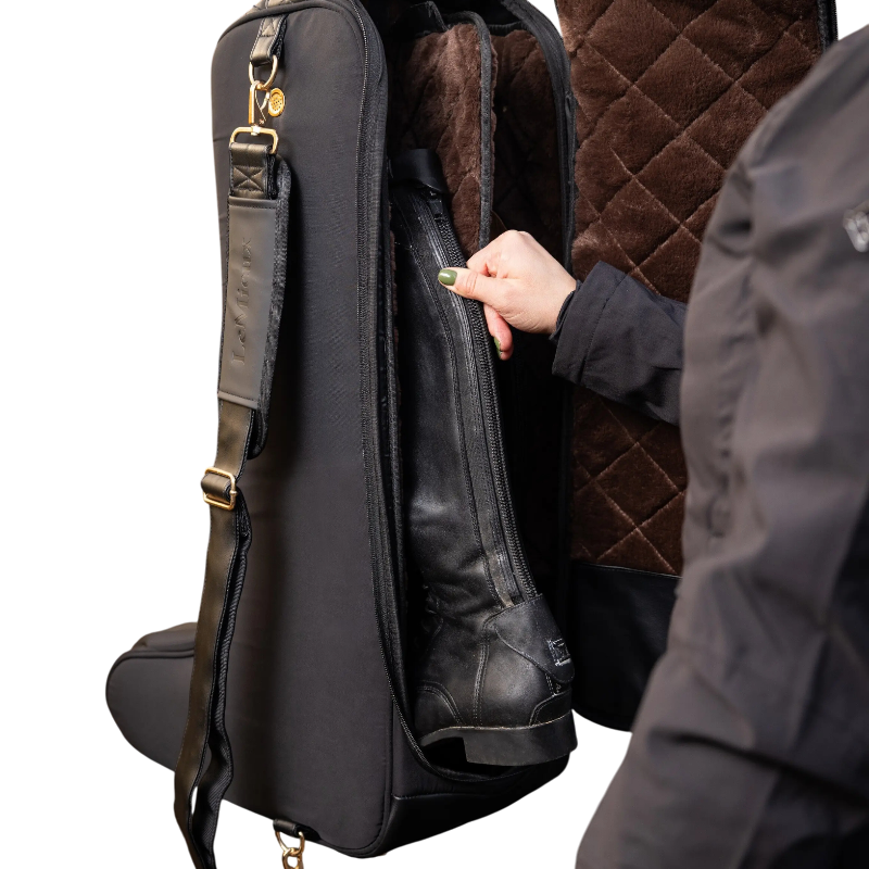 LeMieux - Luxe zwarte laarzen tas