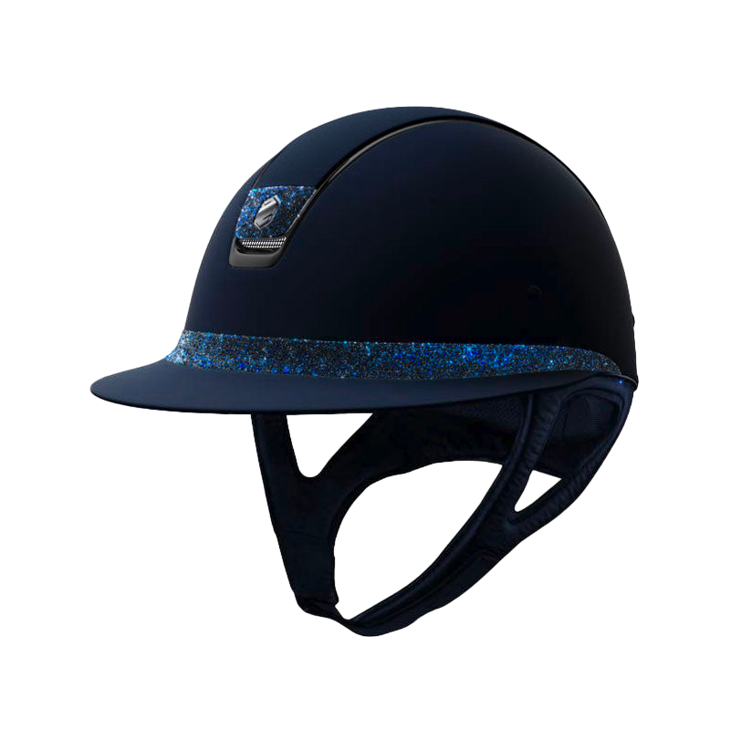 Samshield - Casque Miss Shadowmatt crystal fabric bermuda bleu (avec mousse) | - Ohlala