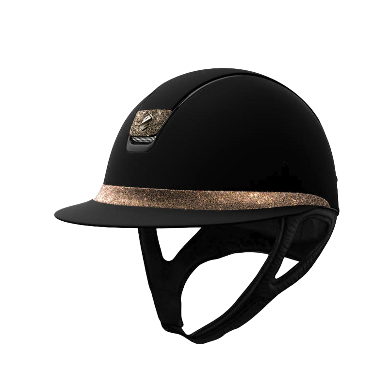 Samshield - Casque Miss Shadowmatt crystal fabric éclipse noir (avec mousse) | - Ohlala