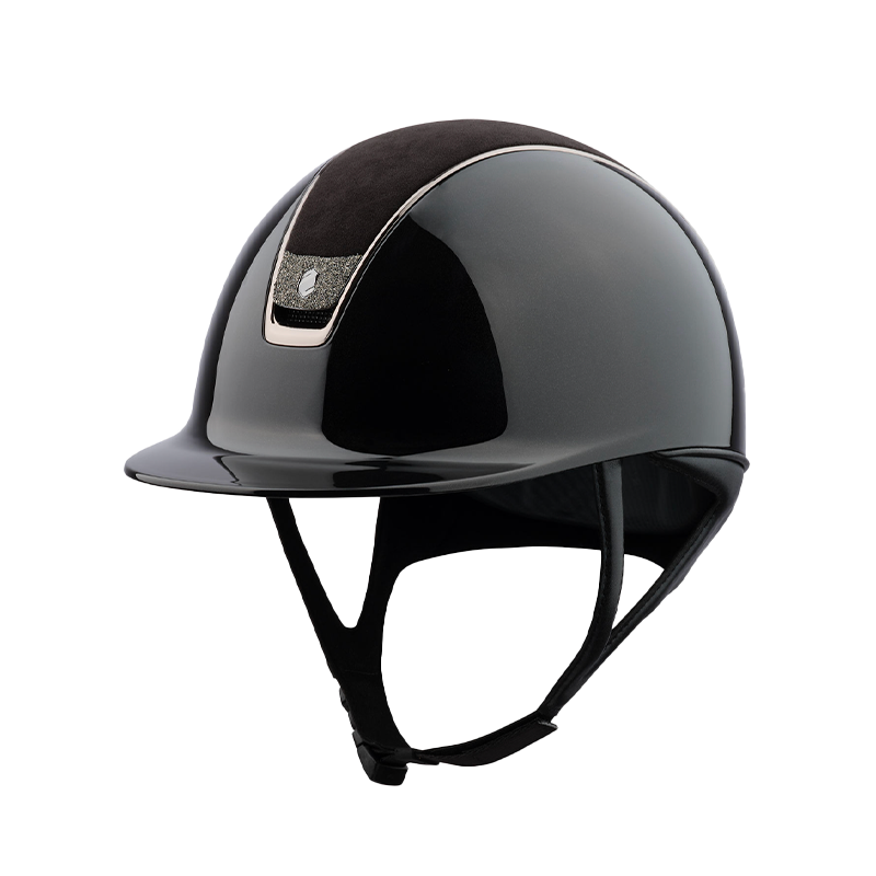Samshield - Casque Shadow Glossy 2.0 noir Alcantara noir blason Crystal fabric metal eclipse | - Ohlala